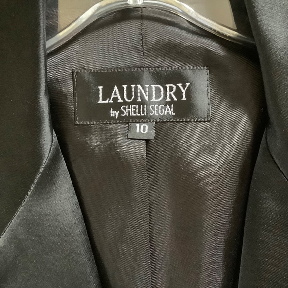 Laundry by Shelli Segal Formal Jacket Topper Black SZ 10 - Picture 9 of 14